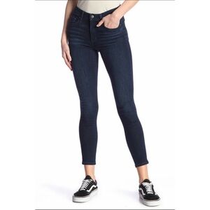 Joes Curvy Skinny Ankle Jeans in Dark Blue Alivia Wash